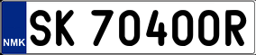 Truck License Plate